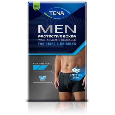 Tena Men Washable Underwear vel. L inkontinenční boxerky 1 ks černé Tena Men Washable Underwear vel. L inkontinenční boxerky 1 ks černé