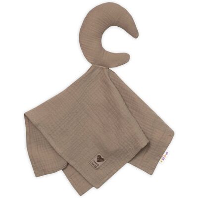 Baby Nellys Mušelínový mazlíček, přítulníček Měsíček, béžová Baby Nellys Mušelínový mazlíček, přítulníček Měsíček, béžová