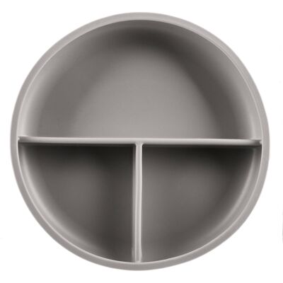 Dětský silikonový talíř Zopa Dove Grey - dětský nádobí Dětský silikonový talíř Zopa Dove Grey - dětský nádobí