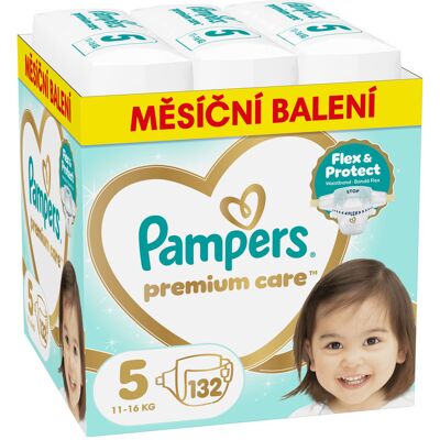 Pampers Premium Care vel. 5 11-16 kg dětské pleny 132 ks Pampers Premium Care vel. 5 11-16 kg dětské pleny 132 ks