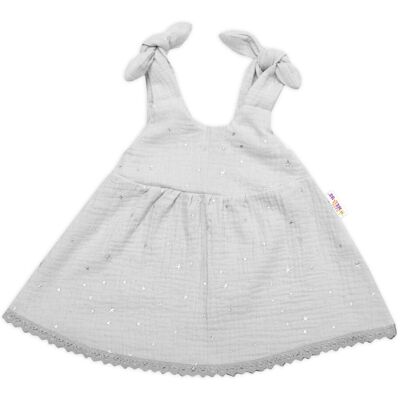 Baby Nellys Dětské letní mušelínové šatičky Baby Nellys Dětské letní mušelínové šatičky