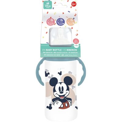Stor Mickey s úchyty antikolikový systém kojenecká láhev 360 ml Stor Mickey s úchyty antikolikový systém kojenecká láhev 360 ml