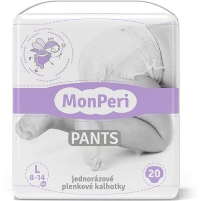 MonPeri Pants L 8-14 kg kalhotkové plenky 20 ks MonPeri Pants L 8-14 kg kalhotkové plenky 20 ks