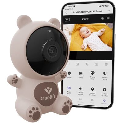 TrueLife NannyCam S3 Smart - Dětský videomonitor - HD, noční vidění TrueLife NannyCam S3 Smart - Dětský videomonitor - HD, noční vidění