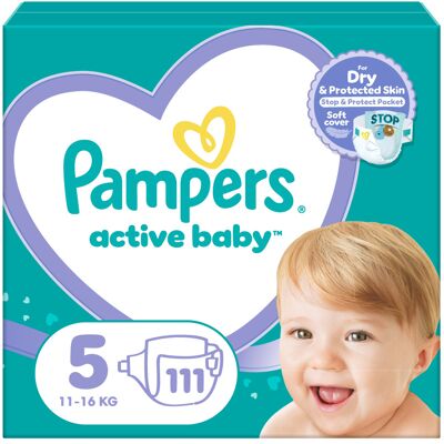 Pampers Active Baby vel. 5 11-16 kg dětské pleny 111 ks Pampers Active Baby vel. 5 11-16 kg dětské pleny 111 ks