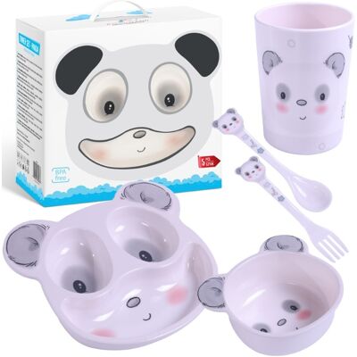 BocioLand Sada dětského nádobí 5D pro děti - Panda BocioLand Sada dětského nádobí 5D pro děti - Panda