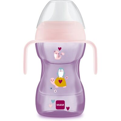 MAM Fun to Drink Cup - Růžový - 270 ml - Cvičící pohár MAM Fun to Drink Cup - Růžový - 270 ml - Cvičící pohár