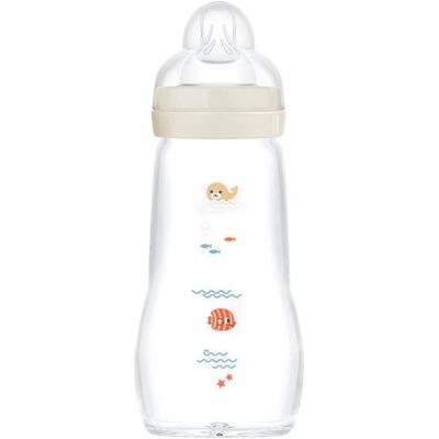 MAM Láhev Feel Good Bottle 260 ml 1 ks béžová MAM Láhev Feel Good Bottle 260 ml 1 ks béžová