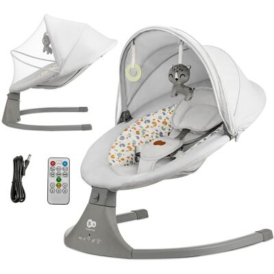 Kinderkraft Lehátko houpací s melodií 2v1 Lumi, do 9 kg, Premium Light Grey Kinderkraft Lehátko houpací s melodií 2v1 Lumi, do 9 kg, Premium Light Grey