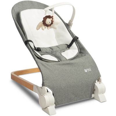 Caretero Kojenecké lehátko, ergonomické Pine - šedé Caretero Kojenecké lehátko, ergonomické Pine - šedé