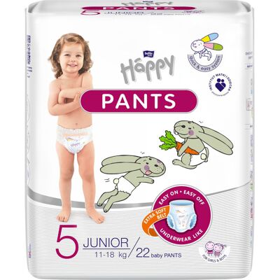 Bella Happy Pants Junior plenkové kalhotky 22 ks Bella Happy Pants Junior plenkové kalhotky 22 ks