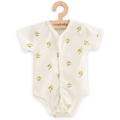 New Baby Kojenecké celorozepínací body s kr.m rukávem z org. bavlny Olivy, vel. 68 (4-6m) New Baby Kojenecké celorozepínací body s kr.m rukávem z org. bavlny Olivy, vel. 68 (4-6m)