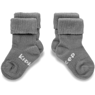 KipKep dětské ponožky Stay-on-Socks 0-6m 2páry Pebble Grey KipKep dětské ponožky Stay-on-Socks 0-6m 2páry Pebble Grey