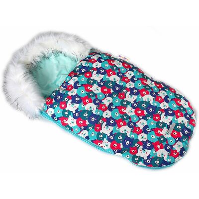 Baby Nellys - Fusák Velvet Winter Lux - 105x55 cm Baby Nellys - Fusák Velvet Winter Lux - 105x55 cm