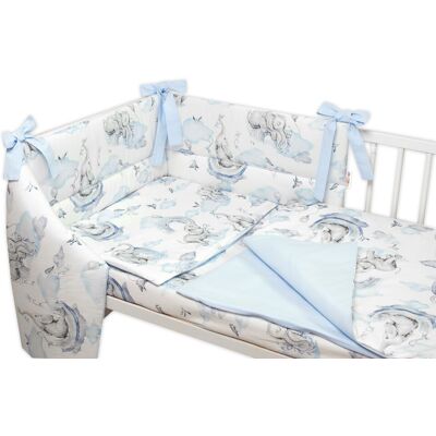 Baby Nellys - Slon a Duha - 135x100 - Mantinel s‑ada Baby Nellys - Slon a Duha - 135x100 - Mantinel s‑ada
