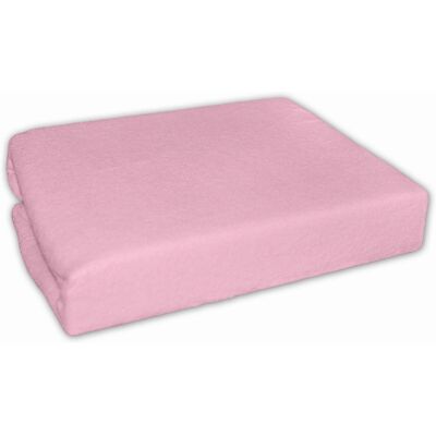 Baby Nellys Froté prostěradlo do postýlky 120x60cm - růžové Baby Nellys Froté prostěradlo do postýlky 120x60cm - růžové