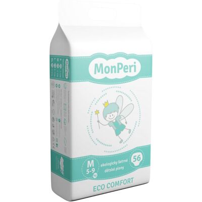 MonPeri ECO Comfort M 5-9 kg dětské pleny 56 ks MonPeri ECO Comfort M 5-9 kg dětské pleny 56 ks