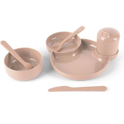 DANTOY Tiny Bio jídelní sada Nude 7ks 0m+ DANTOY Tiny Bio jídelní sada Nude 7ks 0m+