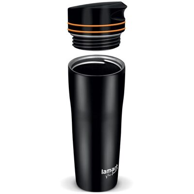 LAMART LT4051 Manq 360 ml termohrnek černá/oranžová LAMART LT4051 Manq 360 ml termohrnek černá/oranžová