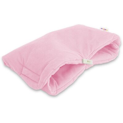 Baby Nellys Luxusní rukávník Velvet , 40 x 20cm - sv. růžová Baby Nellys Luxusní rukávník Velvet , 40 x 20cm - sv. růžová