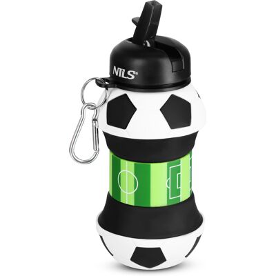 Nils Skládací silikonová láhev NC4104 550ml fotbal Nils Skládací silikonová láhev NC4104 550ml fotbal