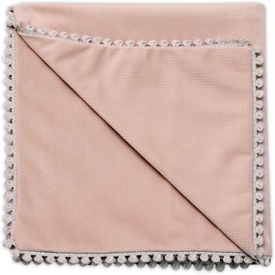 Baby Nellys Dětská deka Velvet - oboustranná s ozdobným lemováním, 100 x 75 cm, cappuccino Baby Nellys Dětská deka Velvet - oboustranná s ozdobným lemováním, 100 x 75 cm, cappuccino