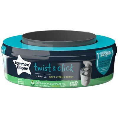 Tommee Tippee Twist and Click Systém na odstraňování plen - Koš na pleny, 30 plenek Tommee Tippee Twist and Click Systém na odstraňování plen - Koš na pleny, 30 plenek