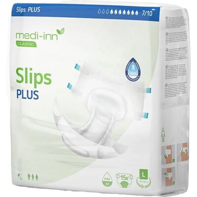 Medi-Inn Slips Inkontinenční kalhotky plus L 15 ks Medi-Inn Slips Inkontinenční kalhotky plus L 15 ks