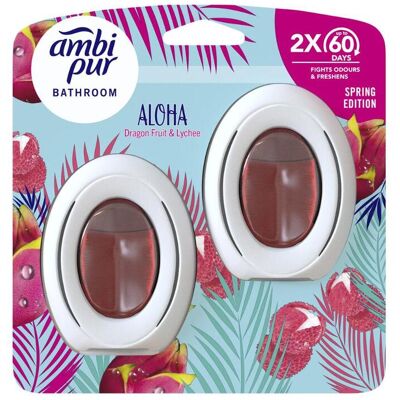 Ambi Pur Bathroom Aloha osvěžovač vzduchu 2x8 ml Ambi Pur Bathroom Aloha osvěžovač vzduchu 2x8 ml