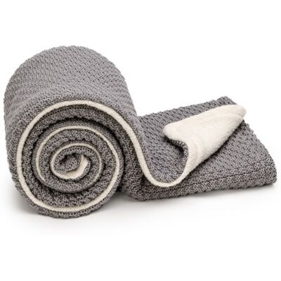 T-tomi Pletená deka WARM Cloud grey T-tomi Pletená deka WARM Cloud grey
