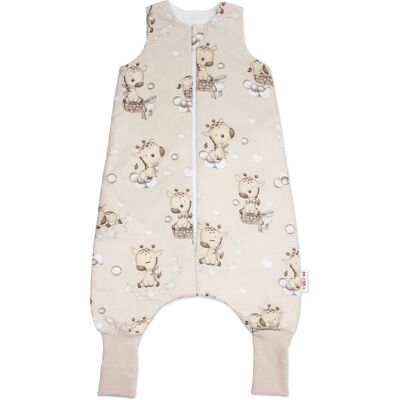 Baby Nellys Spací vak se zahrnovacími nohavičkami Baby Giraffe, vel. M, 86/104 Baby Nellys Spací vak se zahrnovacími nohavičkami Baby Giraffe, vel. M, 86/104