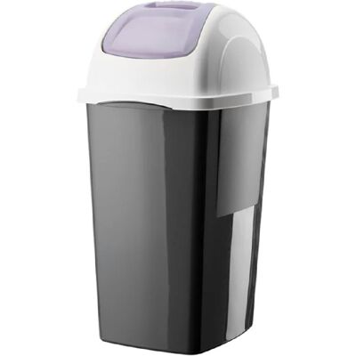 BAMA Koš odpadkový EUROPA, šedá/levandule, 65 l BAMA Koš odpadkový EUROPA, šedá/levandule, 65 l