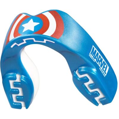 SAFEJAWZ Chránič zubů Captain America, Velikost: Junior SAFEJAWZ Chránič zubů Captain America, Velikost: Junior