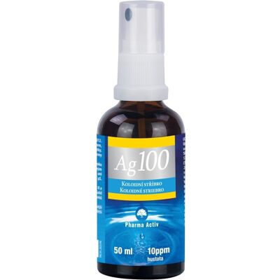 Pharma Activ Koloidní stříbro Ag100 10ppm spray 50 ml Pharma Activ Koloidní stříbro Ag100 10ppm spray 50 ml