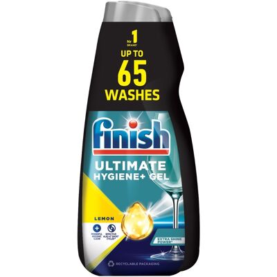 Finish Ultimate Hygiene+ Lemon gel do myčky 2x650 ml Finish Ultimate Hygiene+ Lemon gel do myčky 2x650 ml