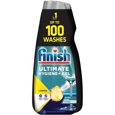 Finish Ultimate Hygiene+ Lemon gel do myčky 2x1000 ml Finish Ultimate Hygiene+ Lemon gel do myčky 2x1000 ml