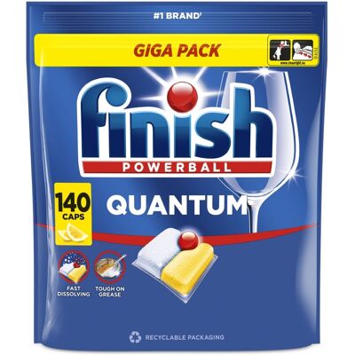 Finish Quantum Lemon kapsle do myčky 140 ks Finish Quantum Lemon kapsle do myčky 140 ks
