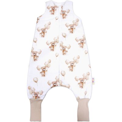 Baby Nellys Spací vak se zahrnovacími nohavičkami Teddy Ball, vel. S, 68/86 Baby Nellys Spací vak se zahrnovacími nohavičkami Teddy Ball, vel. S, 68/86