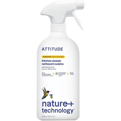 ATTITUDE Čistič na kuchyně s vůní citronové kůry rozprašovač 800 ml ATTITUDE Čistič na kuchyně s vůní citronové kůry rozprašovač 800 ml