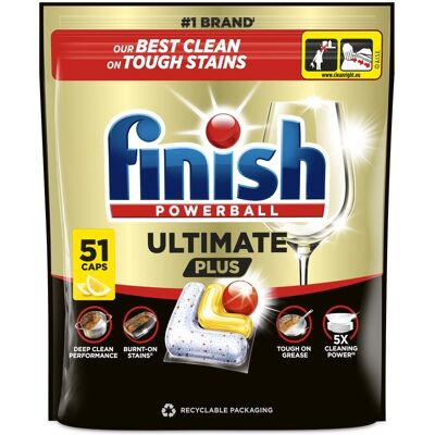 Finish Ultimate Plus Lemon kapsle do myčky 51 ks Finish Ultimate Plus Lemon kapsle do myčky 51 ks