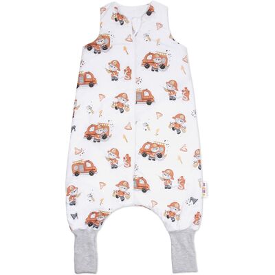 Baby Nellys Spací vak se zahrnovacími nohavičkami Baby fireman, vel. M, 86/104 Baby Nellys Spací vak se zahrnovacími nohavičkami Baby fireman, vel. M, 86/104