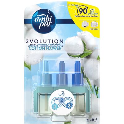 Ambi Pur 3volution Cotton Flower náhradní náplň 20 ml Ambi Pur 3volution Cotton Flower náhradní náplň 20 ml