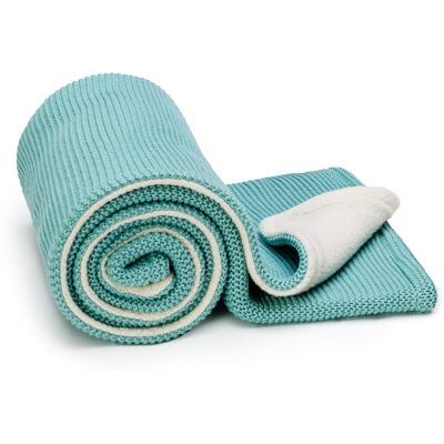 T-tomi Pletená deka WARM Mint waves T-tomi Pletená deka WARM Mint waves