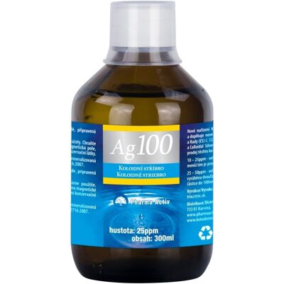 Pharma Activ Koloidní stříbro Ag100 25ppm 300 ml Pharma Activ Koloidní stříbro Ag100 25ppm 300 ml