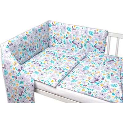 Baby Nellys 3D mantinel s povlečením Koala na stromě, 135x100 cm Baby Nellys 3D mantinel s povlečením Koala na stromě, 135x100 cm