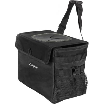 Zopa Odpadkový koš do auta vodotěsný s víkem, Black Zopa Odpadkový koš do auta vodotěsný s víkem, Black