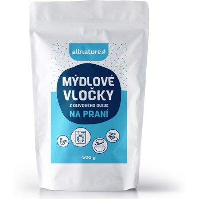 Allnature Mýdlové vločky z olivového oleje na praní 1000 g Allnature Mýdlové vločky z olivového oleje na praní 1000 g