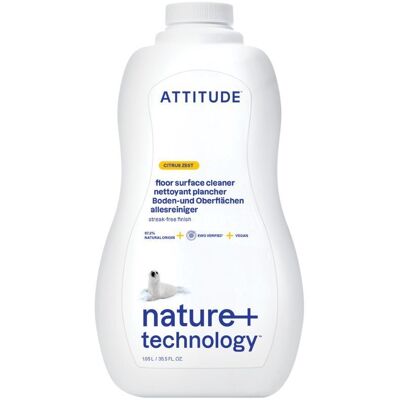 ATTITUDE Čistič na podlahy a dřevo s vůní citronové kůry 1040 ml ATTITUDE Čistič na podlahy a dřevo s vůní citronové kůry 1040 ml