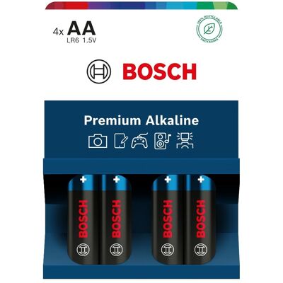 Bosch Premium Alkaline AA LR6 baterie 4 ks Bosch Premium Alkaline AA LR6 baterie 4 ks