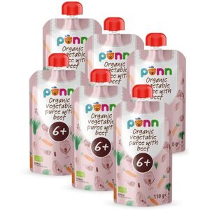 SALVEST Põnn BIO Hovězí maso se zeleninovým pyré 6x100 g SALVEST Põnn BIO Hovězí maso se zeleninovým pyré 6x100 g